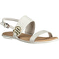 White Leather Women Sandal