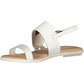 White Leather Women Sandal