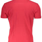 Red Cotton Men Polo Shirt