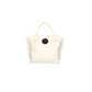 Elegant White Handbag with Magnetic Closure