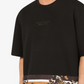 Black Cotton Men T-Shirt