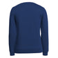 Blue Cotton Men Sweater