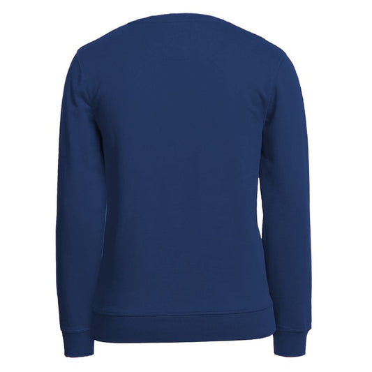 Blue Cotton Men Sweater