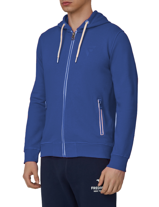 Blue Cotton Men's Sweatshirt