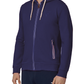 Zip-Up Hooded Sweatshirt in Soothing Blue