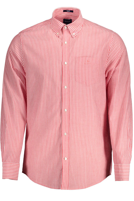 Red Cotton Men Shirt