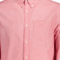 Red Cotton Men Shirt