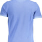 Light Blue Cotton Men Polo Shirt