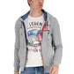 Gray Cotton Men Sweater