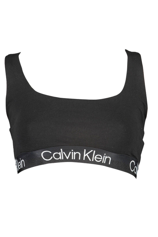 Black Cotton Women Sports Bra