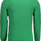 Green Cotton Men Sweater