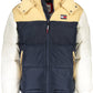 Blue Polyester Men Jacket