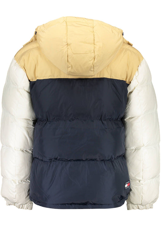 Blue Polyester Men Jacket
