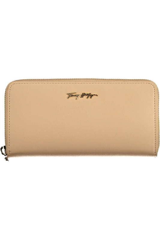 Pink Polyurethane Women Wallet