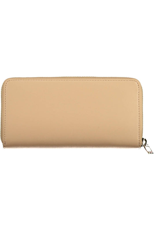 Pink Polyurethane Women Wallet