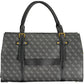 Black Polyurethane Women Handbag