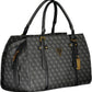 Black Polyurethane Women Handbag