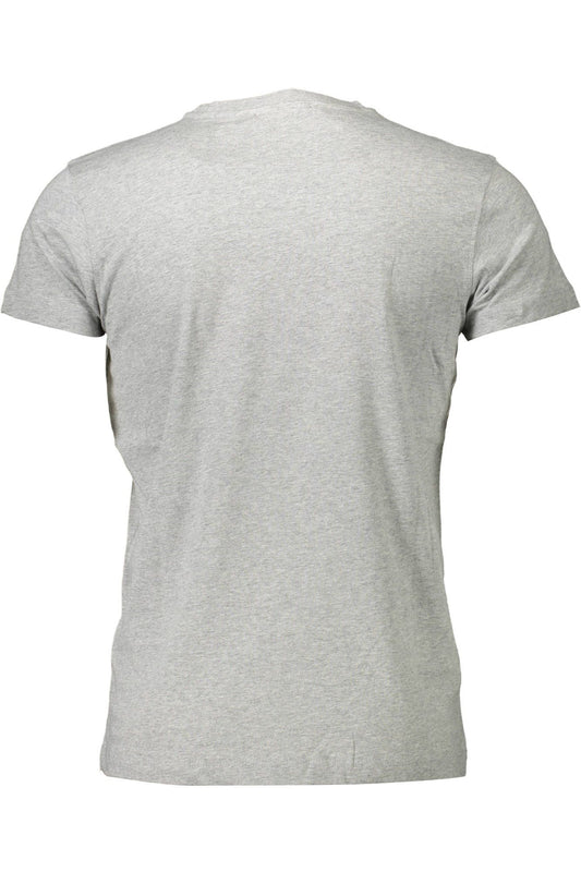 Gray Cotton Men T-Shirt