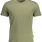 Green Cotton Men T-Shirt
