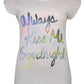 White Cotton Women T-Shirt