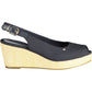 Blue Cotton Women Sandal