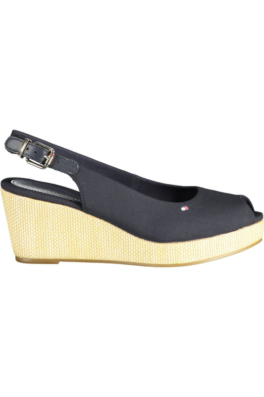 Blue Cotton Women Sandal