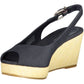 Blue Cotton Women Sandal