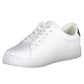 White Polyester Women Sneaker