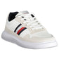 White Polyester Men Sneaker