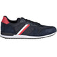 Blue Polyester Men Sneaker