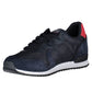 Blue Polyester Men Sneaker