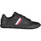 Black Polyester Men Sneaker