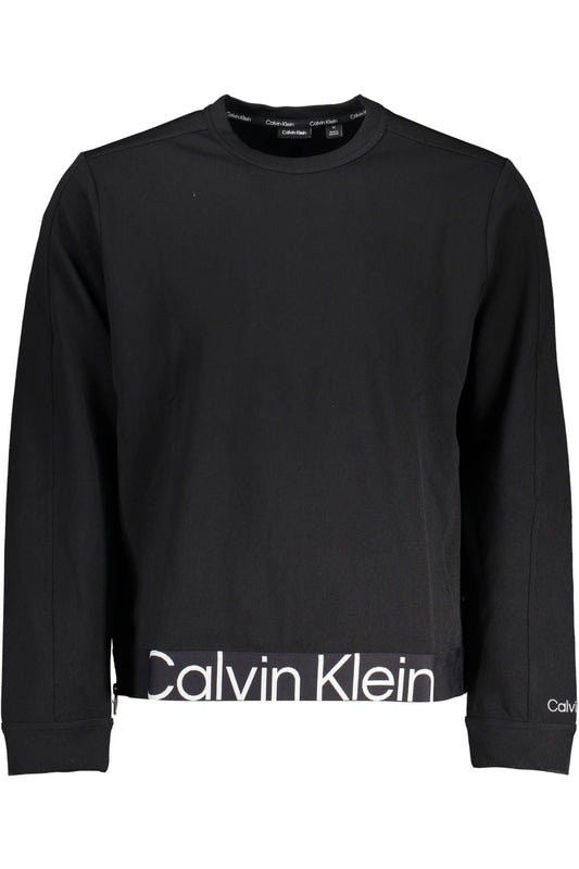 Black Polyester Men Sweater