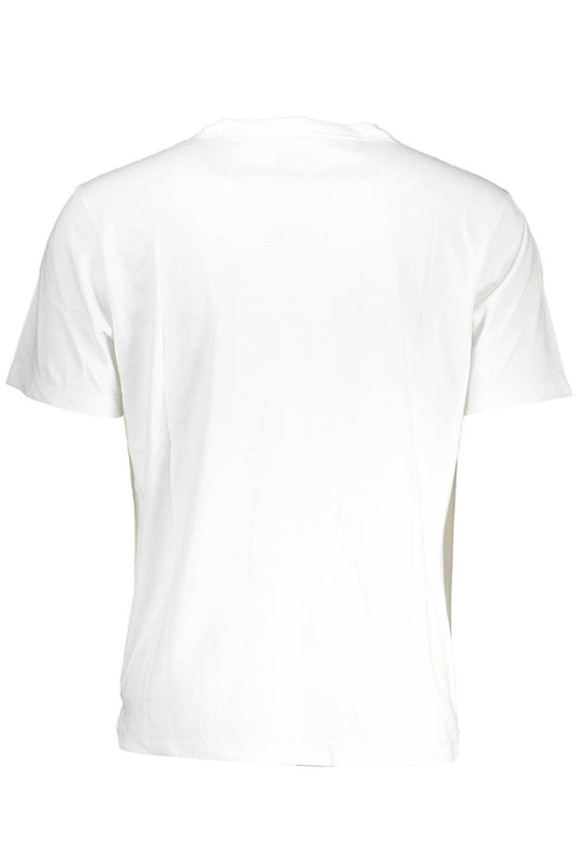 White Cotton Men T-Shirt