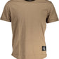 Brown Cotton Men T-Shirt