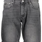 Black Cotton Men Short