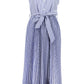 Blue Polyester Women Dress