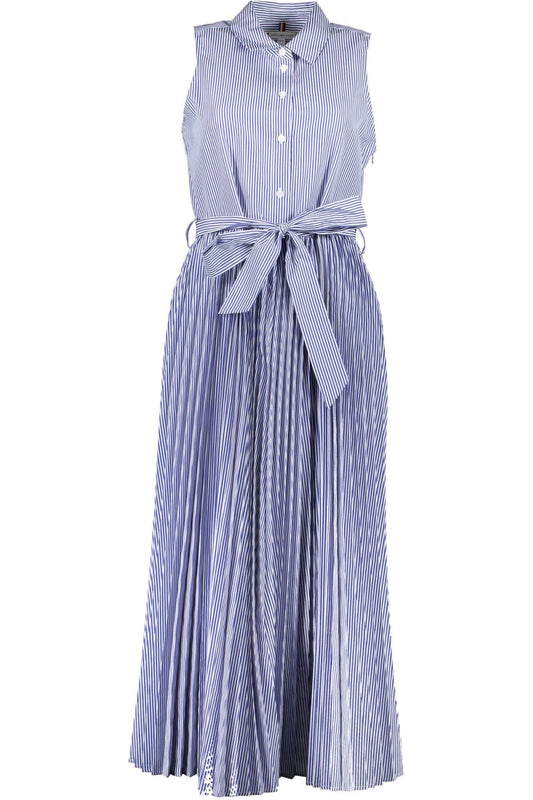 Blue Polyester Women Dress