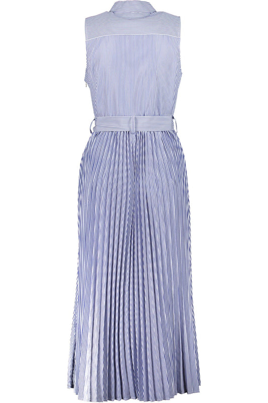 Blue Polyester Women Dress