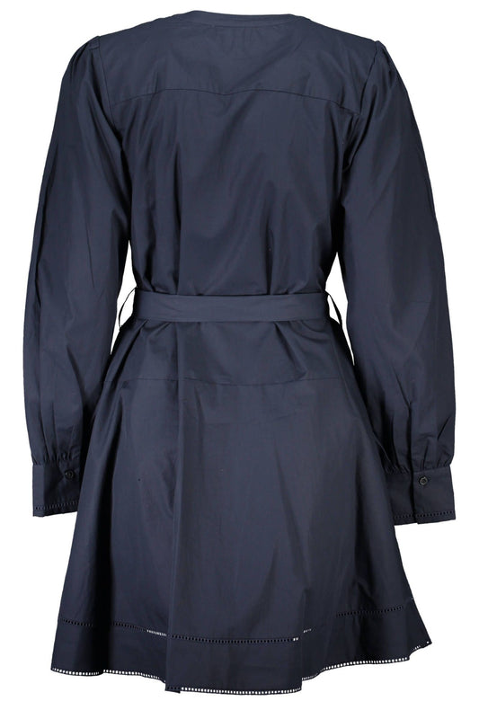 Blue Cotton Women Dress