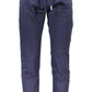 Blue Cotton Men Trouser