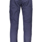 Blue Cotton Men Trouser