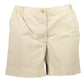 Beige Cotton Women Short