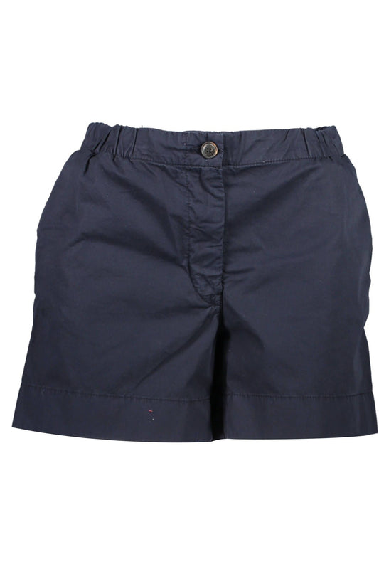 Blue Cotton Women Short