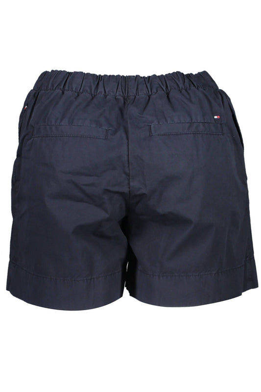 Blue Cotton Women Short