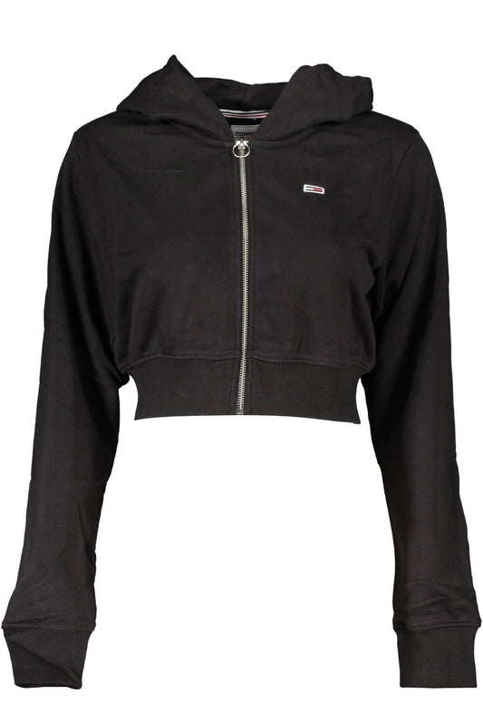 Black Cotton Women Sweater