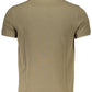Green Cotton Men Polo