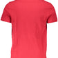 Red Cotton Men Polo Shirt