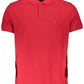 Red Cotton Men Polo Shirt
