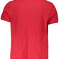 Red Cotton Men Polo Shirt